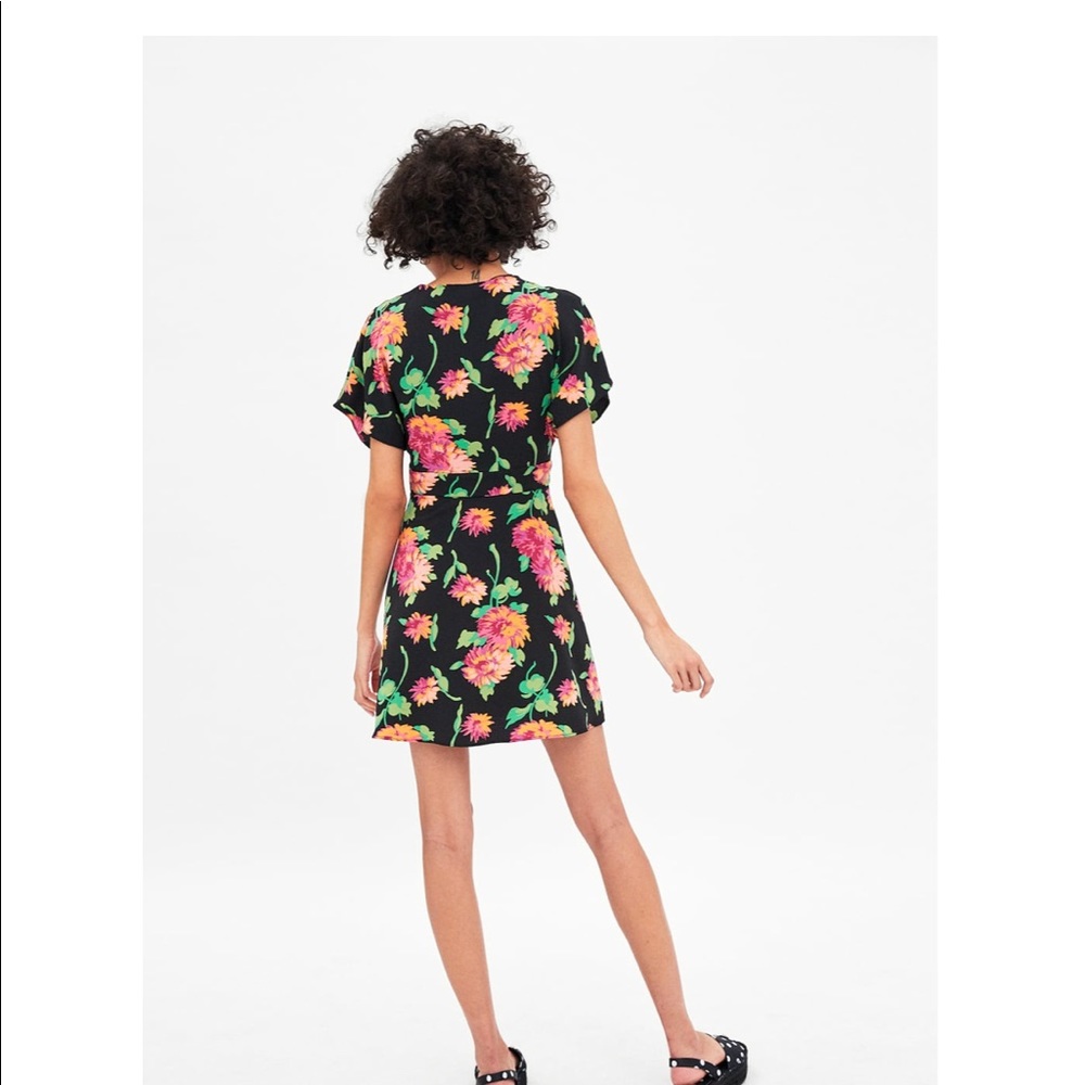 Zara printed floral mini dress - Picture 8 of 8